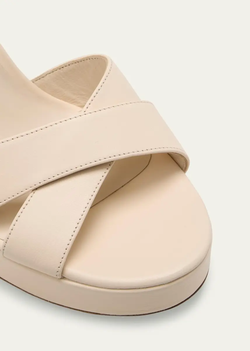 Stuart Weitzman Dayna Leather Crisscross Platform Sandals | Thumbnail 9 Stuart Weitzman Dayna Leather Crisscross Platform Sandals | Thumbnail 9
