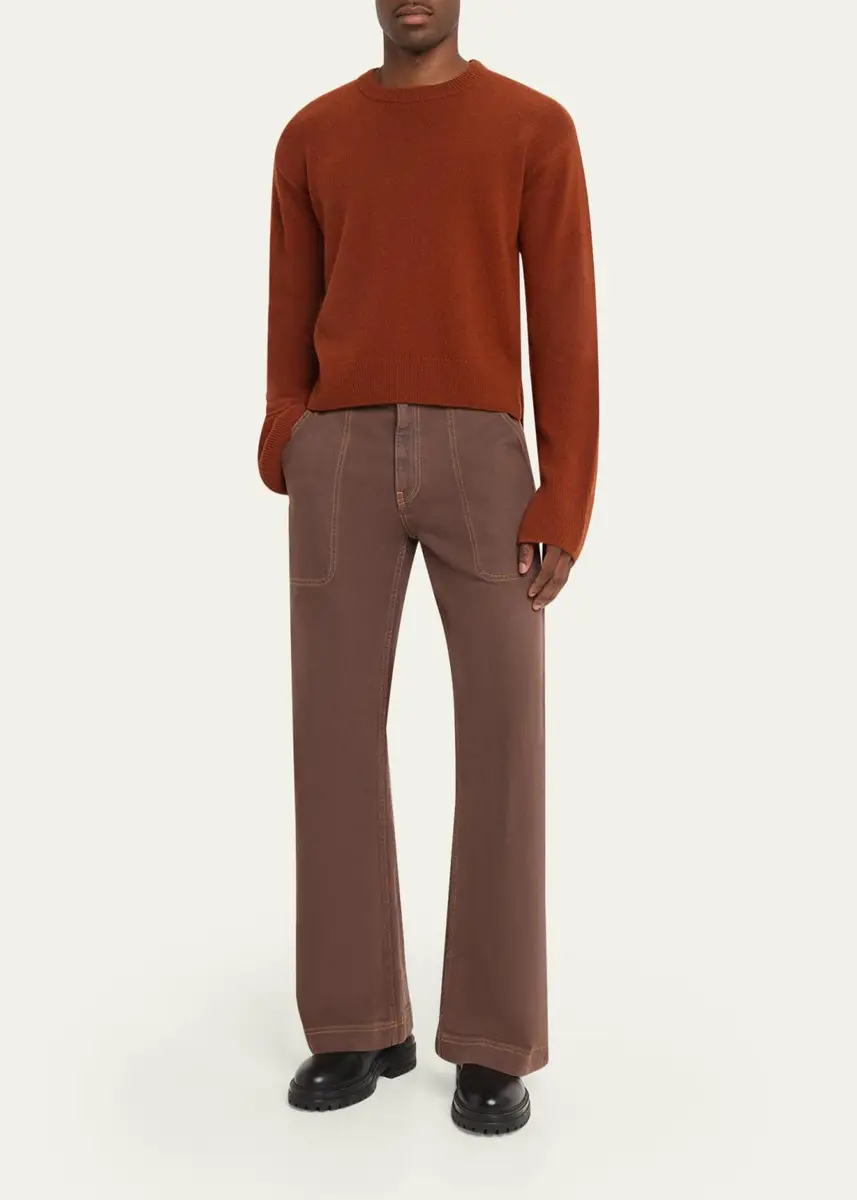 Sanderlak Men's Cropped Crewneck Sweater | Thumbnail 2 Sanderlak Men's Cropped Crewneck Sweater | Thumbnail 2
