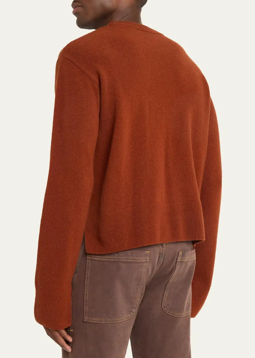 Sanderlak Men's Cropped Crewneck Sweater | Thumbnail 3 Sanderlak Men's Cropped Crewneck Sweater | Thumbnail 3