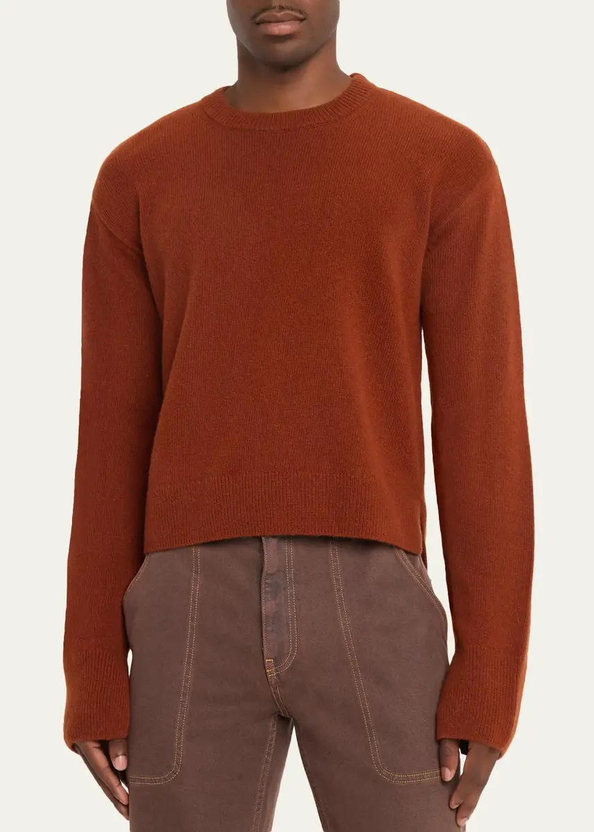 Sanderlak Men's Cropped Crewneck Sweater | Thumbnail 4 Sanderlak Men's Cropped Crewneck Sweater | Thumbnail 4