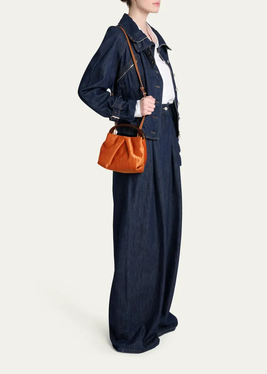 Dries Van Noten Pleated Top-Handle Bag | Thumbnail 5 Dries Van Noten Pleated Top-Handle Bag | Thumbnail 5