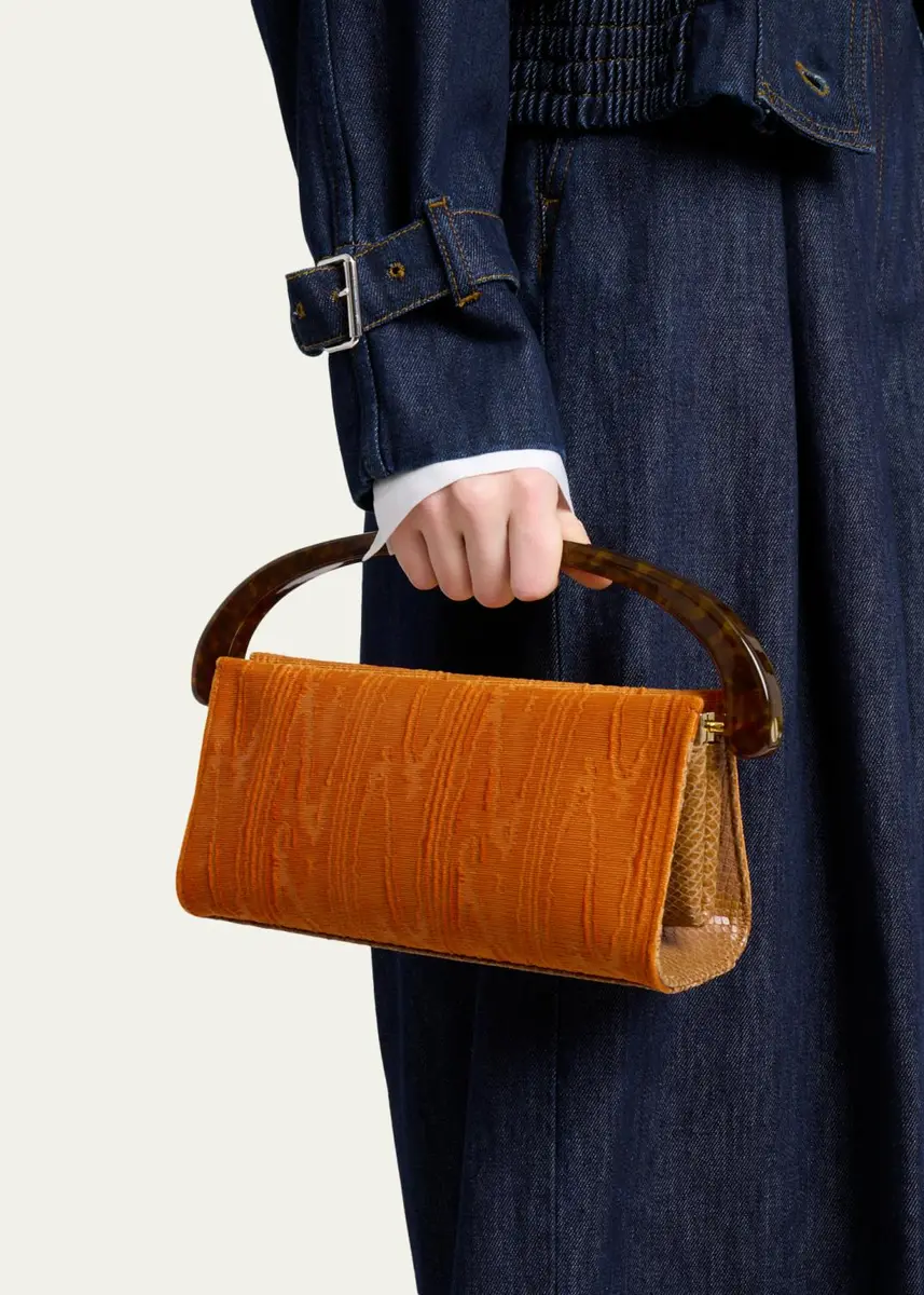 Dries Van Noten Moire Resin Top-Handle Bag | Thumbnail 2