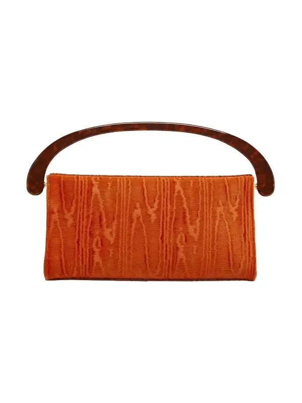 Moire Resin Top-Handle Bag