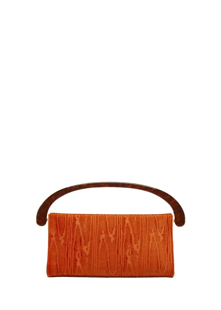 Dries Van Noten Moire Resin Top-Handle Bag