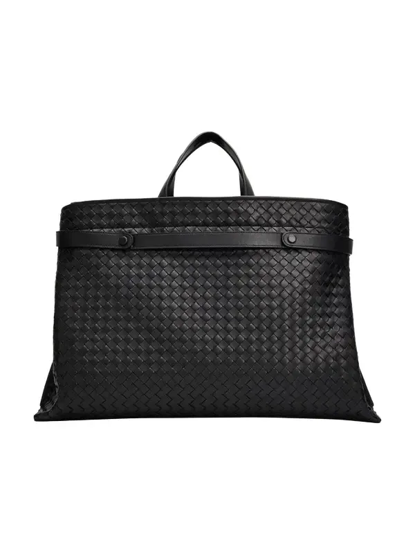 Men's Intrecciato Leather Tote Bag Men's Intrecciato Leather Tote Bag