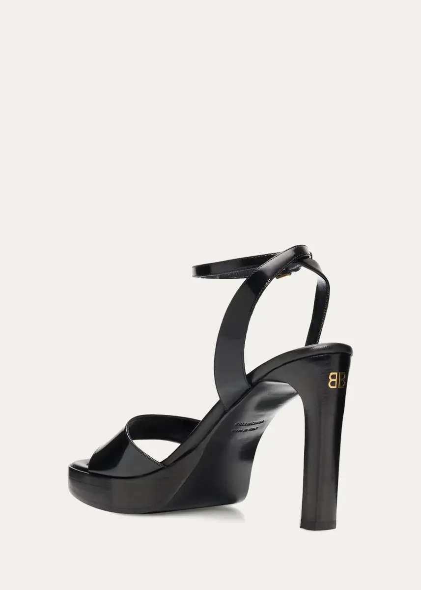 Balenciaga 100mm Fargo Patent Leather Platform Sandals | Thumbnail 4 Balenciaga 100mm Fargo Patent Leather Platform Sandals | Thumbnail 4