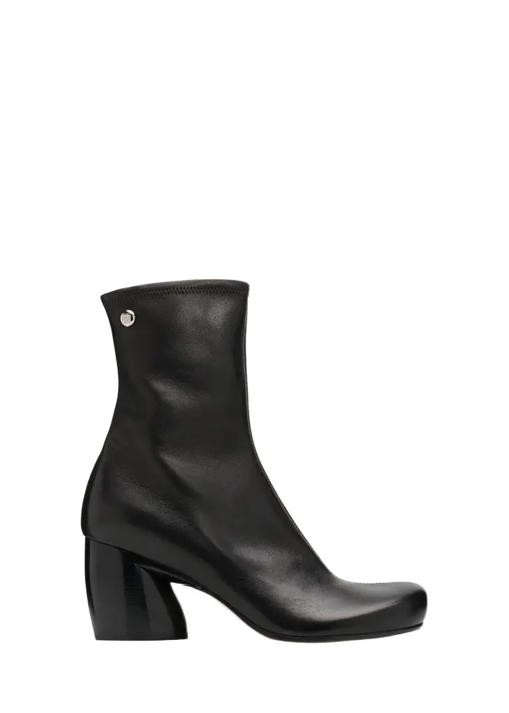 Loewe 70mm Oval Leather Zip Ankle Booties