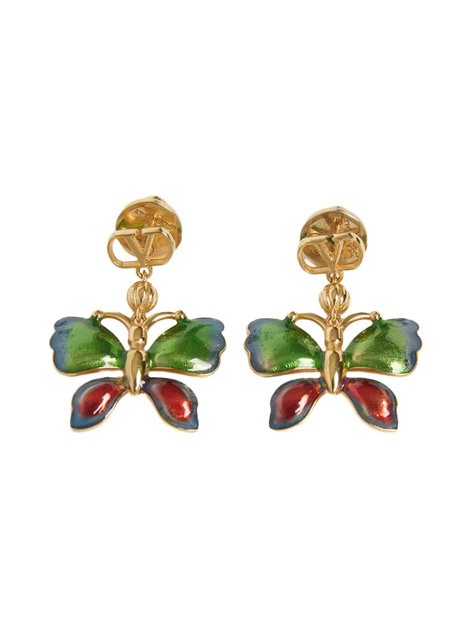 Ombre Enamel Butterfly Earrings Ombre Enamel Butterfly Earrings