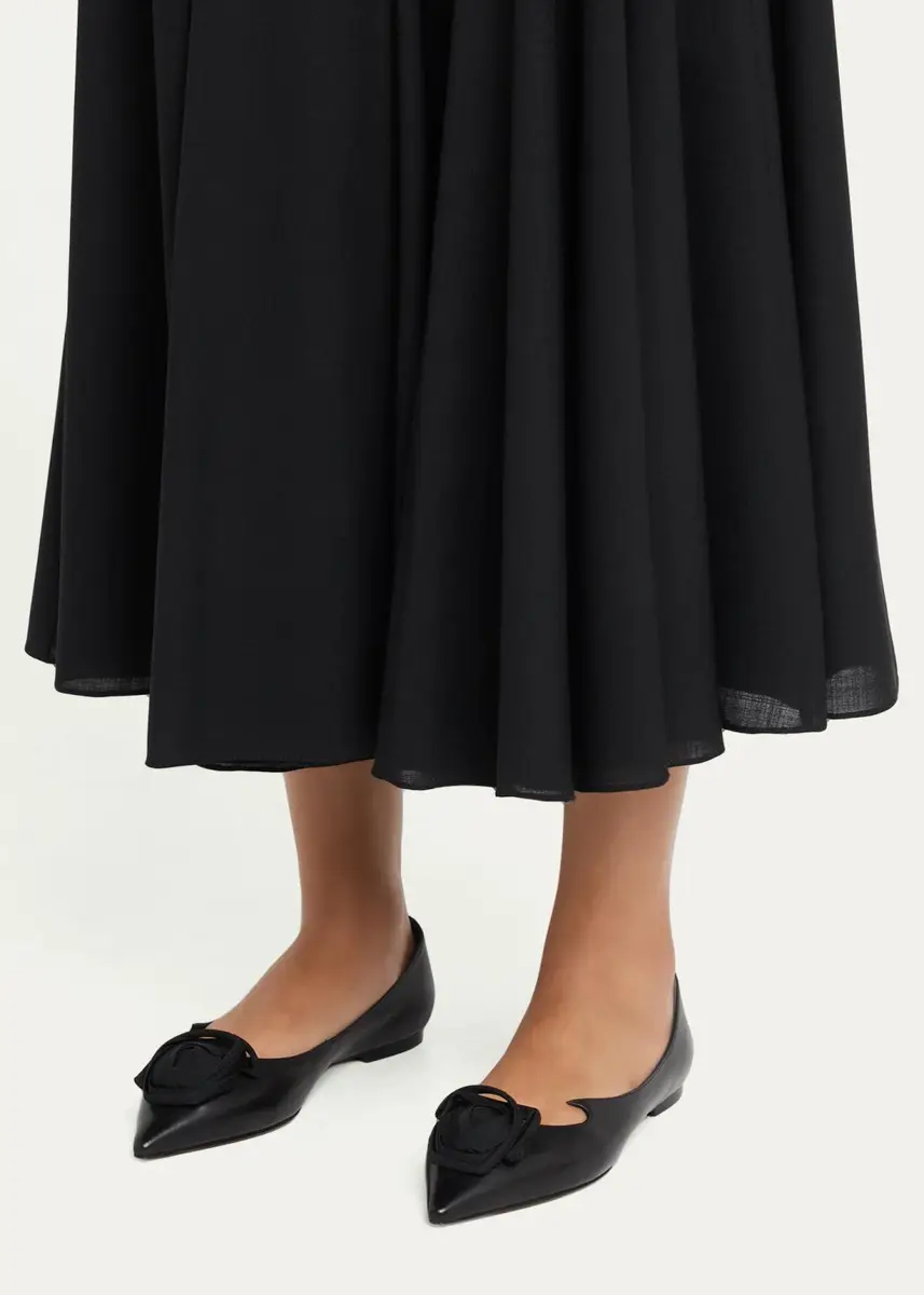 Roger Vivier I Love Vivier Rose Leather Ballerina Flats | Thumbnail 2 Roger Vivier I Love Vivier Rose Leather Ballerina Flats | Thumbnail 2
