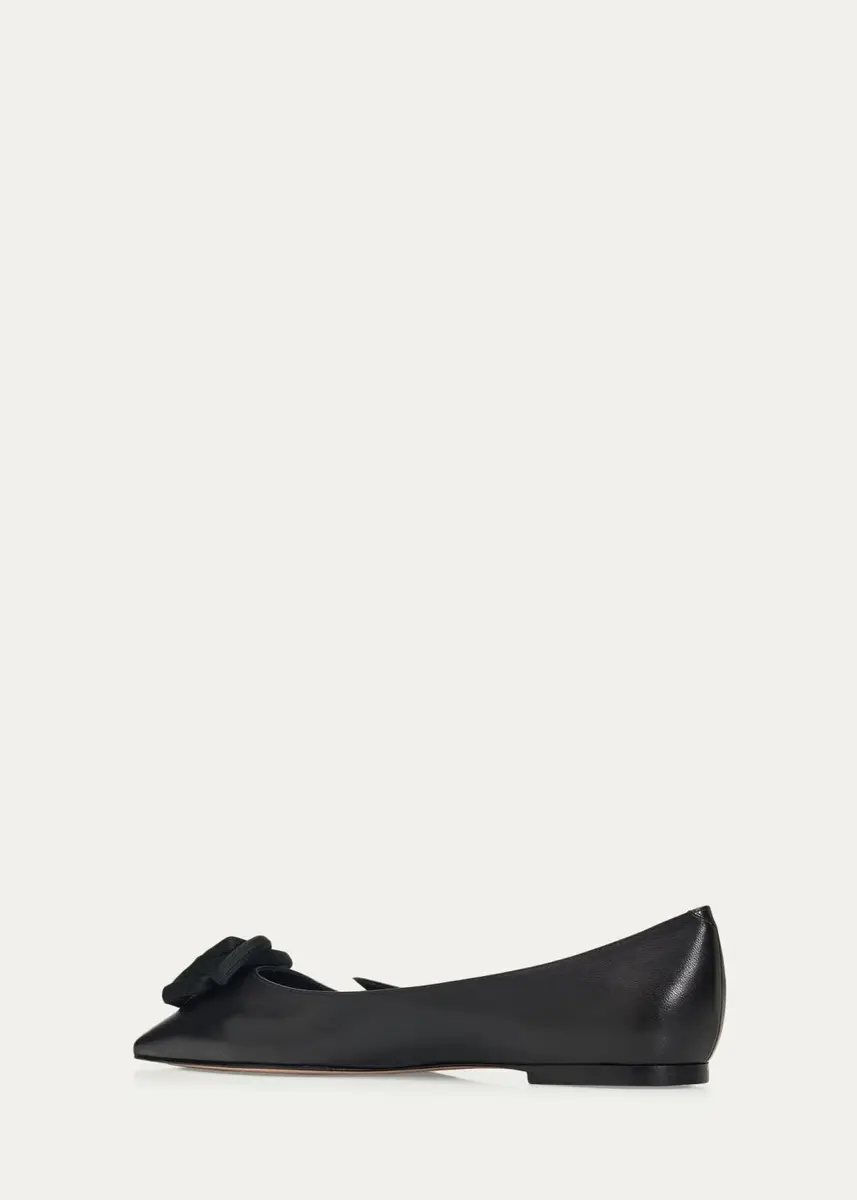 Roger Vivier I Love Vivier Rose Leather Ballerina Flats | Thumbnail 4 Roger Vivier I Love Vivier Rose Leather Ballerina Flats | Thumbnail 4