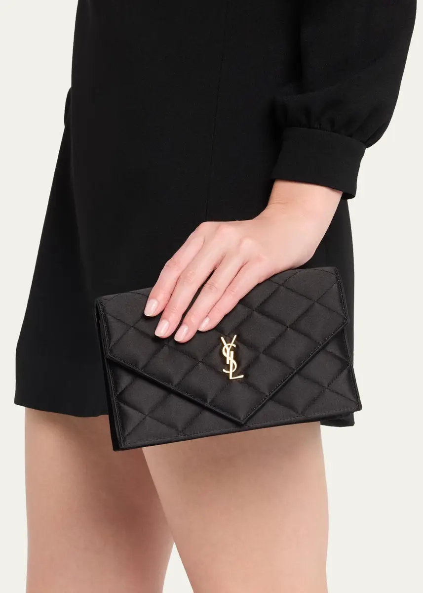 Saint Laurent YSL Small Quilted Wallet on Chain | Thumbnail 2 Saint Laurent YSL Small Quilted Wallet on Chain | Thumbnail 2