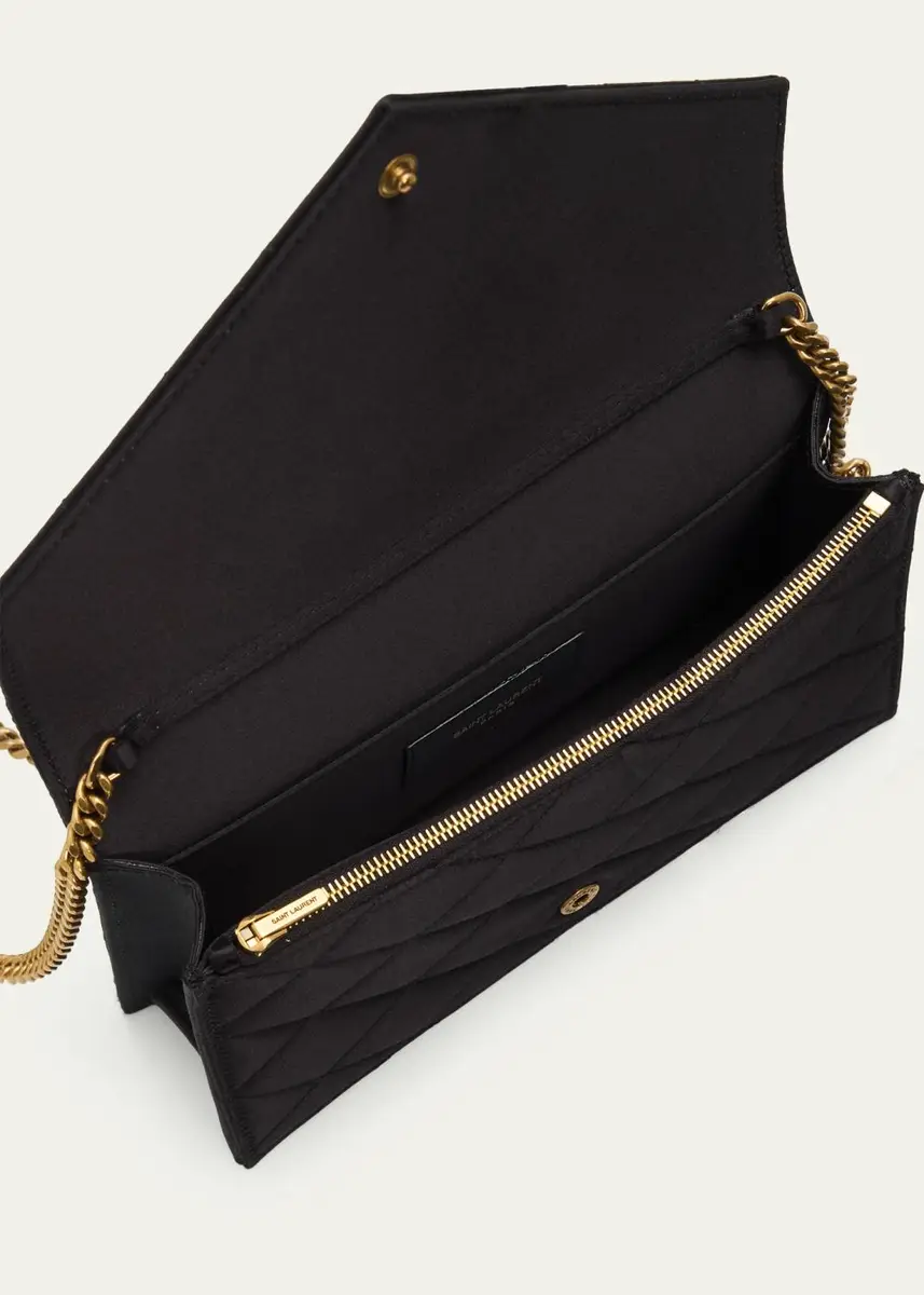 Saint Laurent YSL Small Quilted Wallet on Chain | Thumbnail 4 Saint Laurent YSL Small Quilted Wallet on Chain | Thumbnail 4