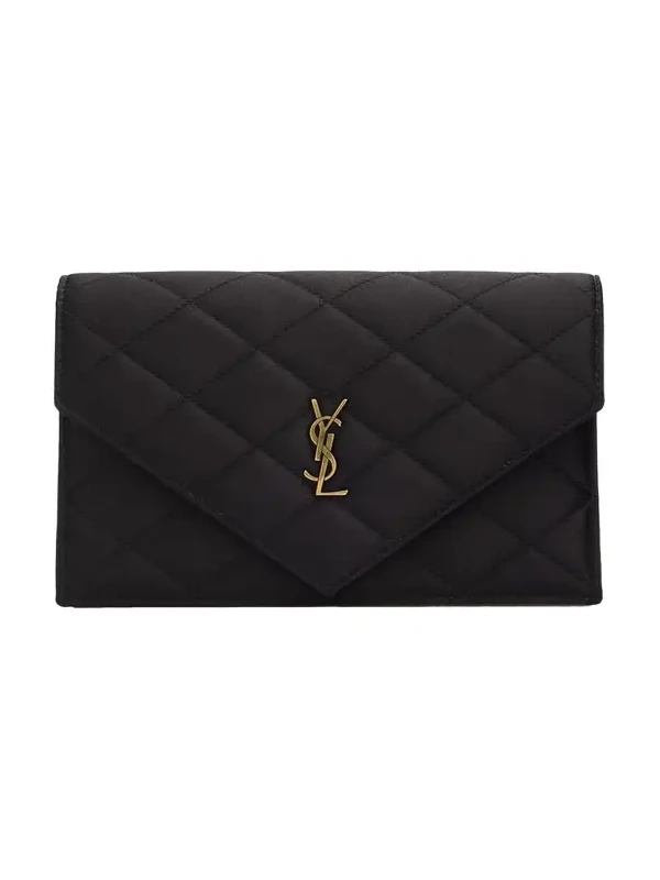 YSL Small Quilted Wallet on Chain YSL Small Quilted Wallet on Chain