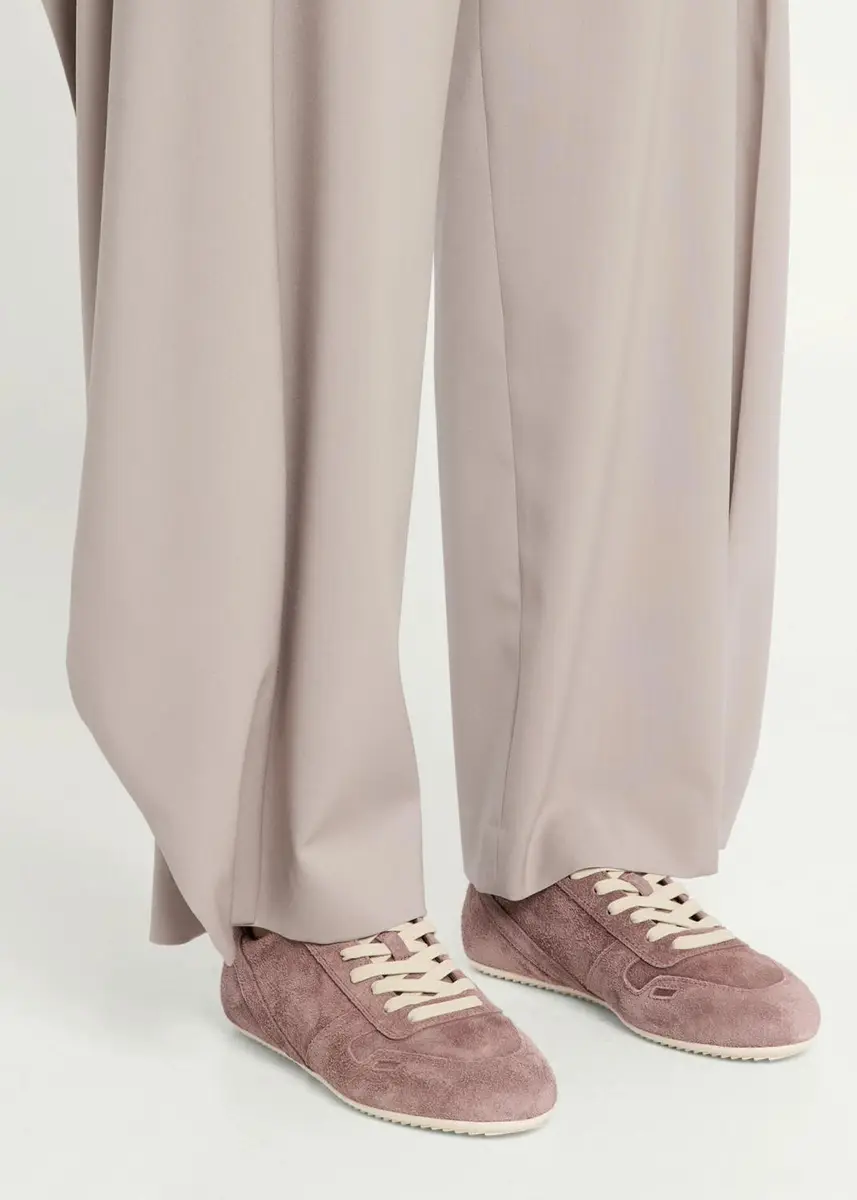 Rick Owens Minimal Suede Low-Top Sneakers | Thumbnail 2 Rick Owens Minimal Suede Low-Top Sneakers | Thumbnail 2