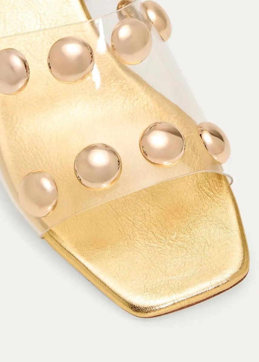 Loeffler Randall 45mm Enya Studded PVC Wedge Sandals | Thumbnail 5 Loeffler Randall 45mm Enya Studded PVC Wedge Sandals | Thumbnail 5