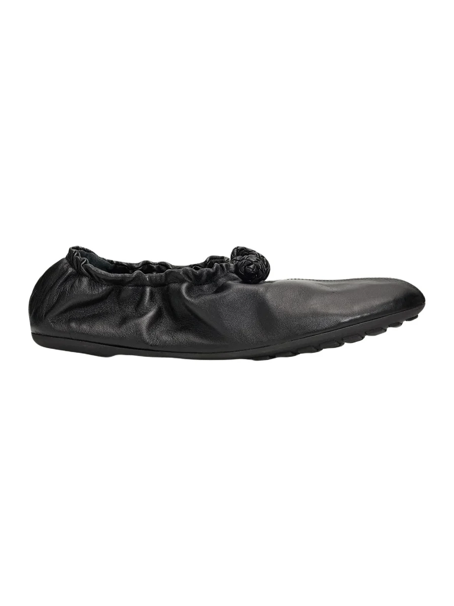 Bottega Veneta Fantasmina Nappa Leather Ballerina Flats