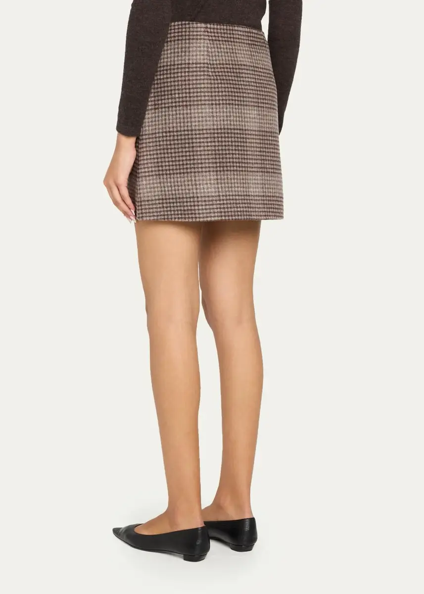 Theory Plaid Tweed Mini Skirt | Thumbnail 3 Theory Plaid Tweed Mini Skirt | Thumbnail 3
