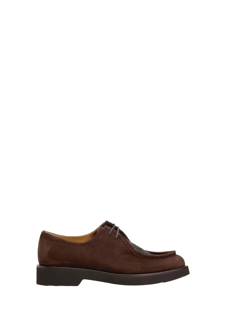 Church's Nelly Tweed and Suede Derby Shoes