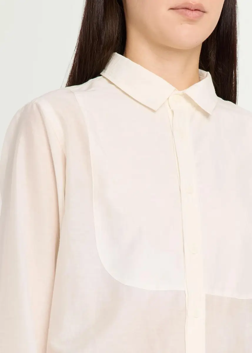 RE/DONE Dillon Cotton-Silk Voile Button-Front Shirt | Thumbnail 5