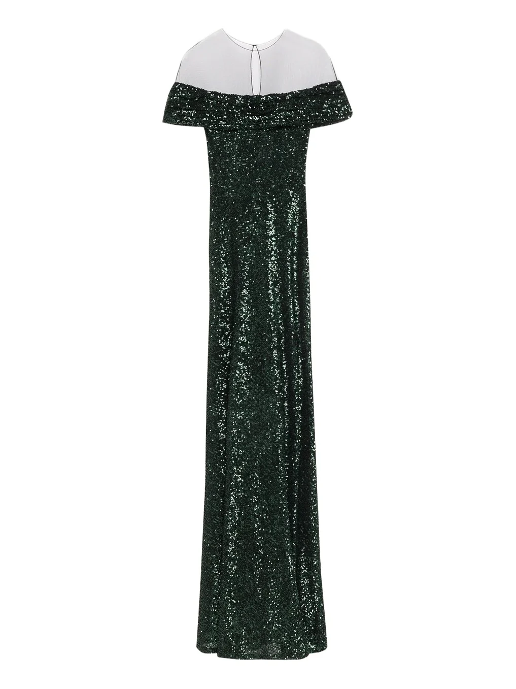 Off-The-Shoulder Sequined Illusion Gown Off-The-Shoulder Sequined Illusion Gown
