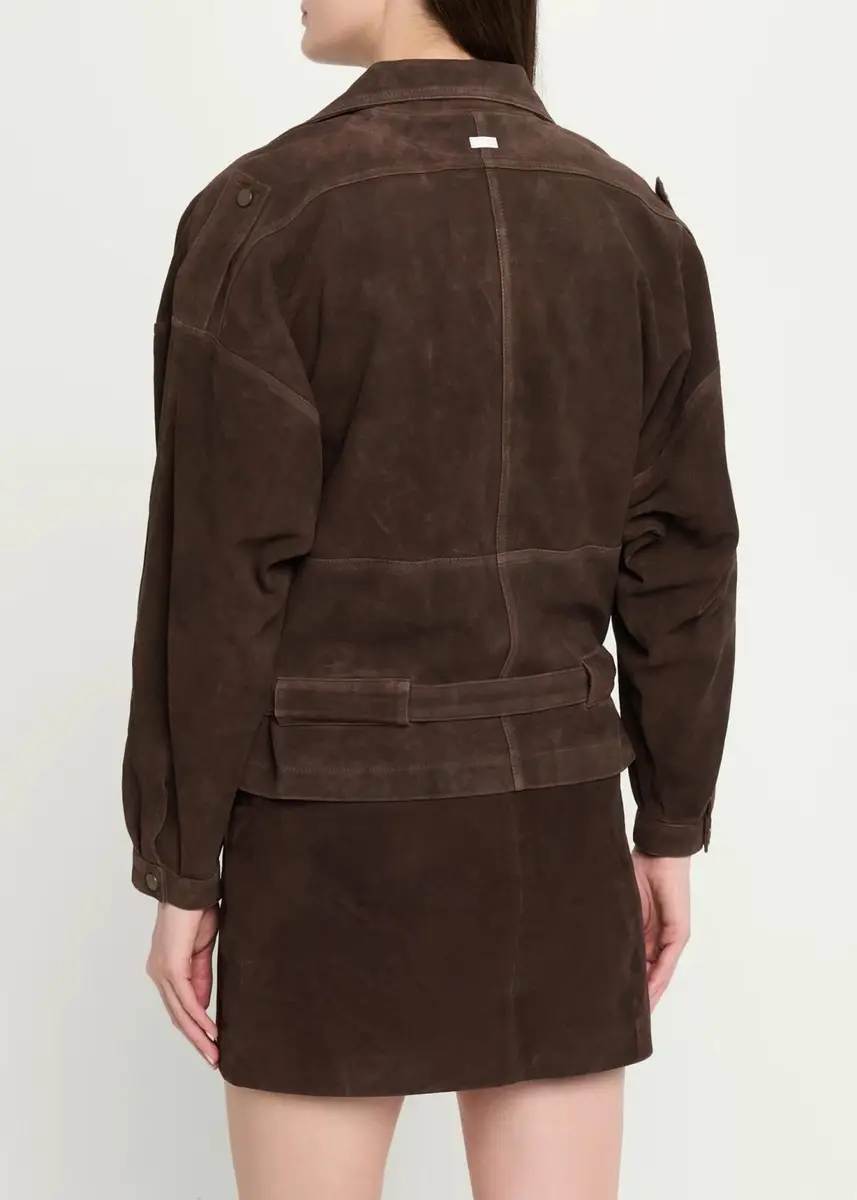 RE/DONE Debbie Belted Suede Jacket | Thumbnail 3 RE/DONE Debbie Belted Suede Jacket | Thumbnail 3