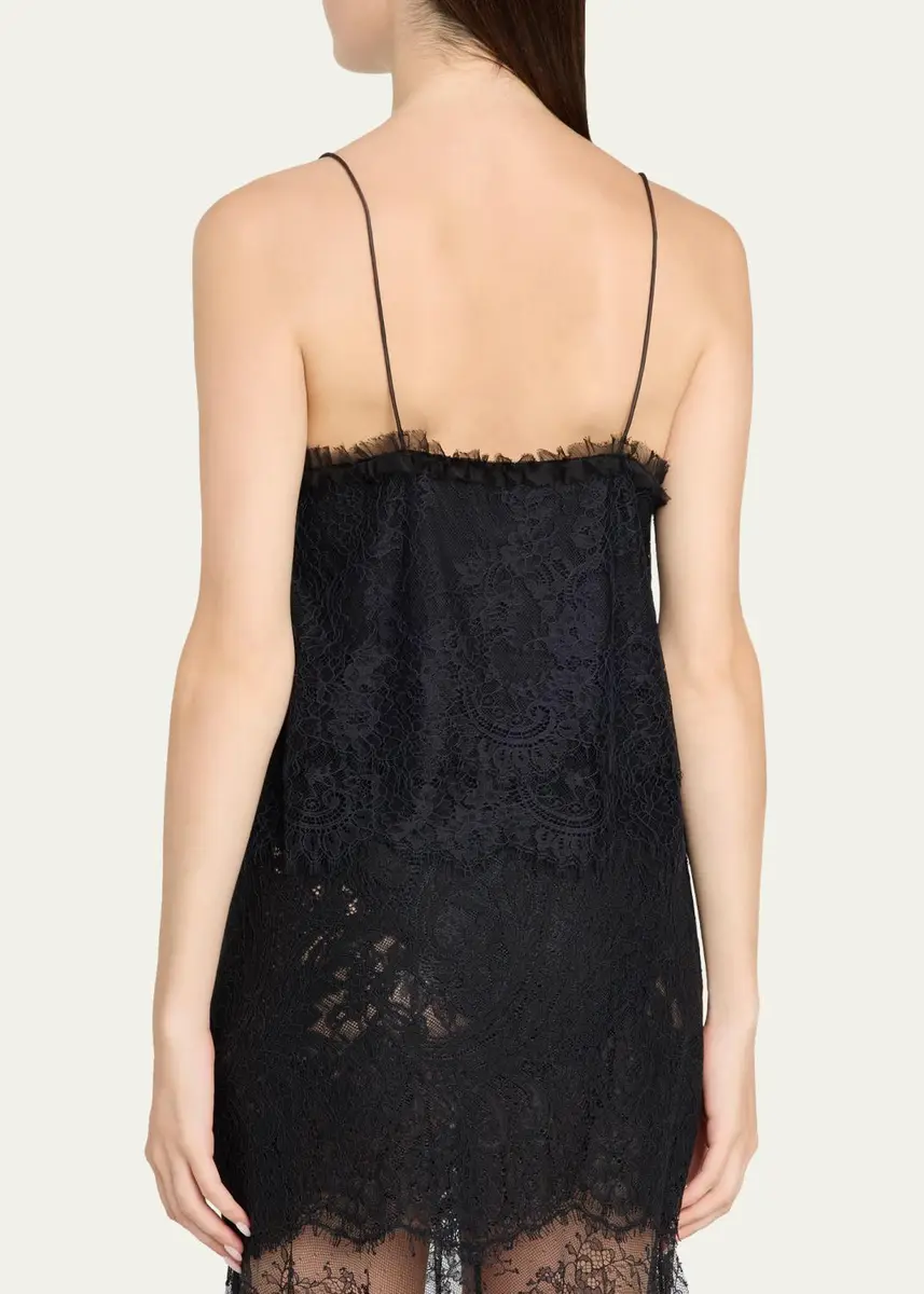 LoveShackFancy Ferni Floral Lace Tank Top | Thumbnail 3