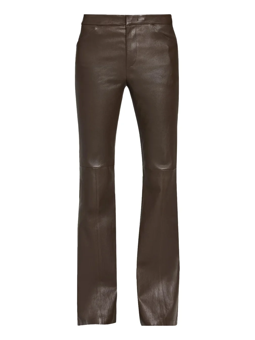 Mid-Rise Stretch-Leather Flare Pants Mid-Rise Stretch-Leather Flare Pants