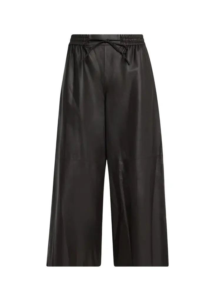Wide Lambskin Leather Culottes Wide Lambskin Leather Culottes