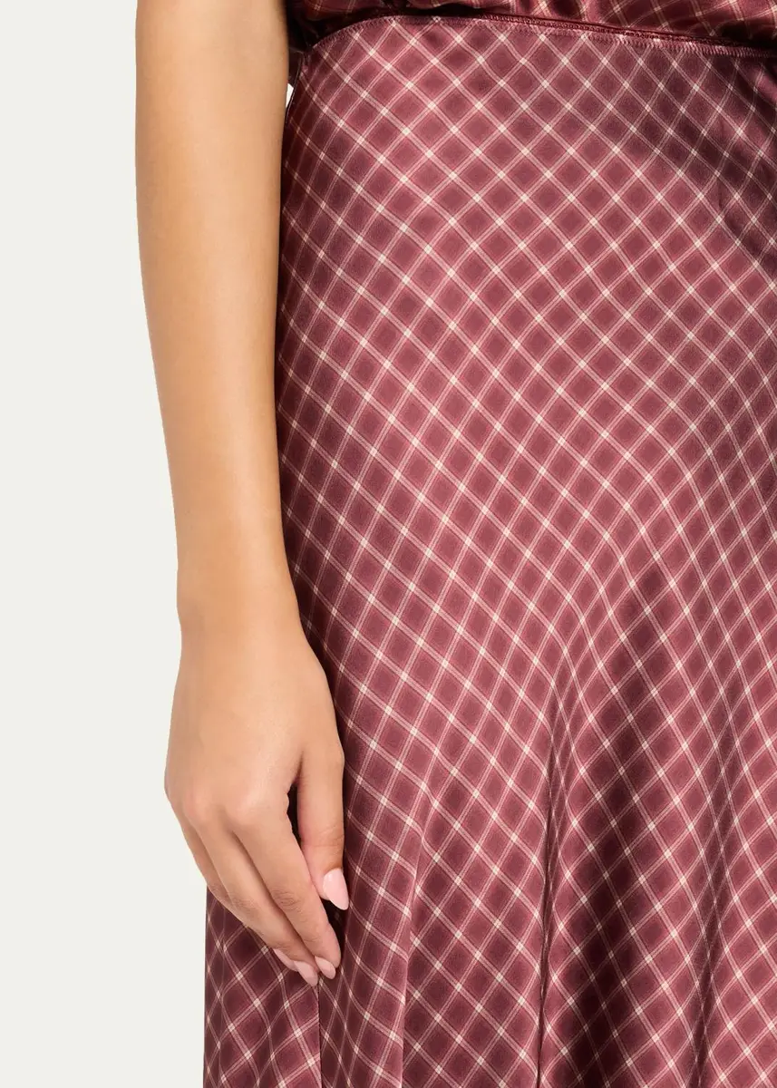 Vince Ombrê Plaid Slip Skirt | Thumbnail 5 Vince Ombrê Plaid Slip Skirt | Thumbnail 5