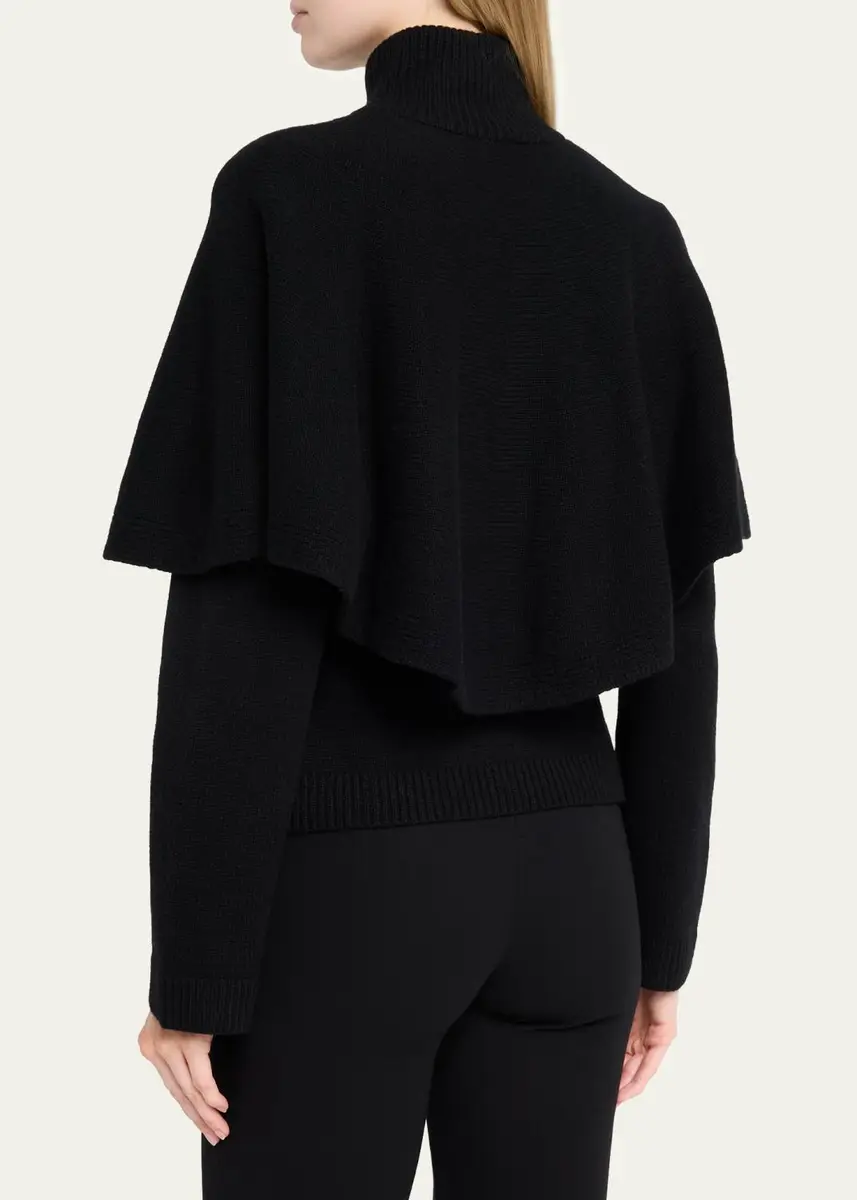 Vince Wool-Blend Turtleneck Cape | Thumbnail 3 Vince Wool-Blend Turtleneck Cape | Thumbnail 3