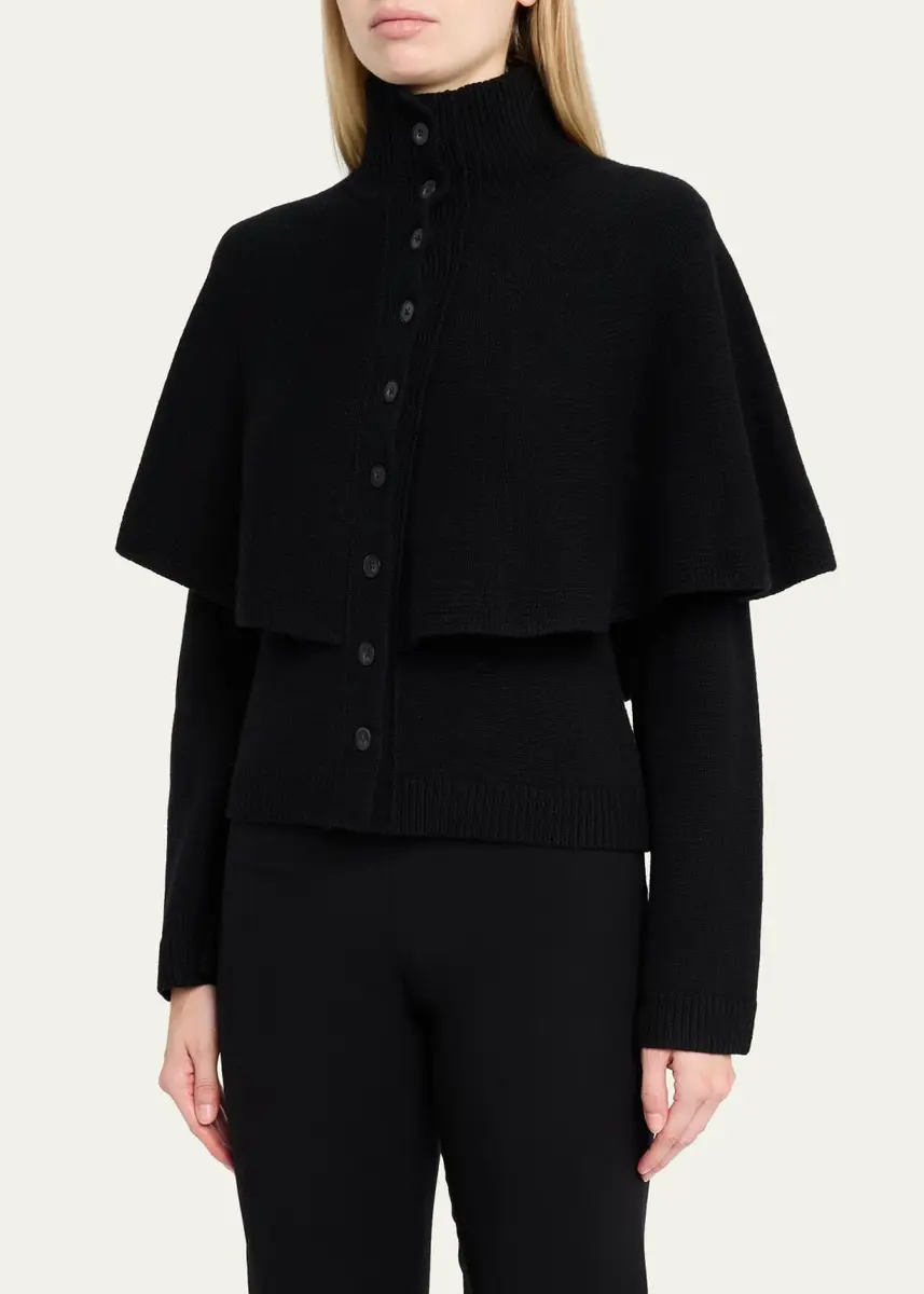 Vince Wool-Blend Turtleneck Cape | Thumbnail 4 Vince Wool-Blend Turtleneck Cape | Thumbnail 4