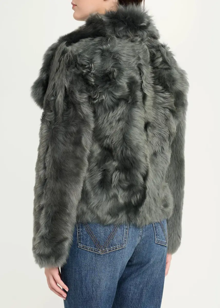 Yves Salomon Veste Reversible Leather & Shearling Jacket | Thumbnail 3 Yves Salomon Veste Reversible Leather & Shearling Jacket | Thumbnail 3