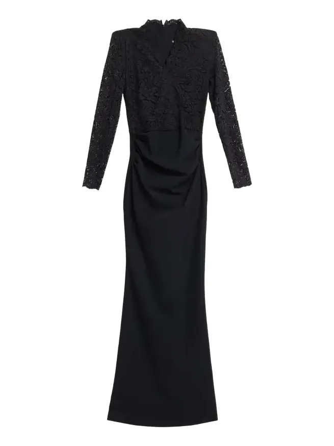 Tilia Lace Long-Sleeve Trumpet Gown