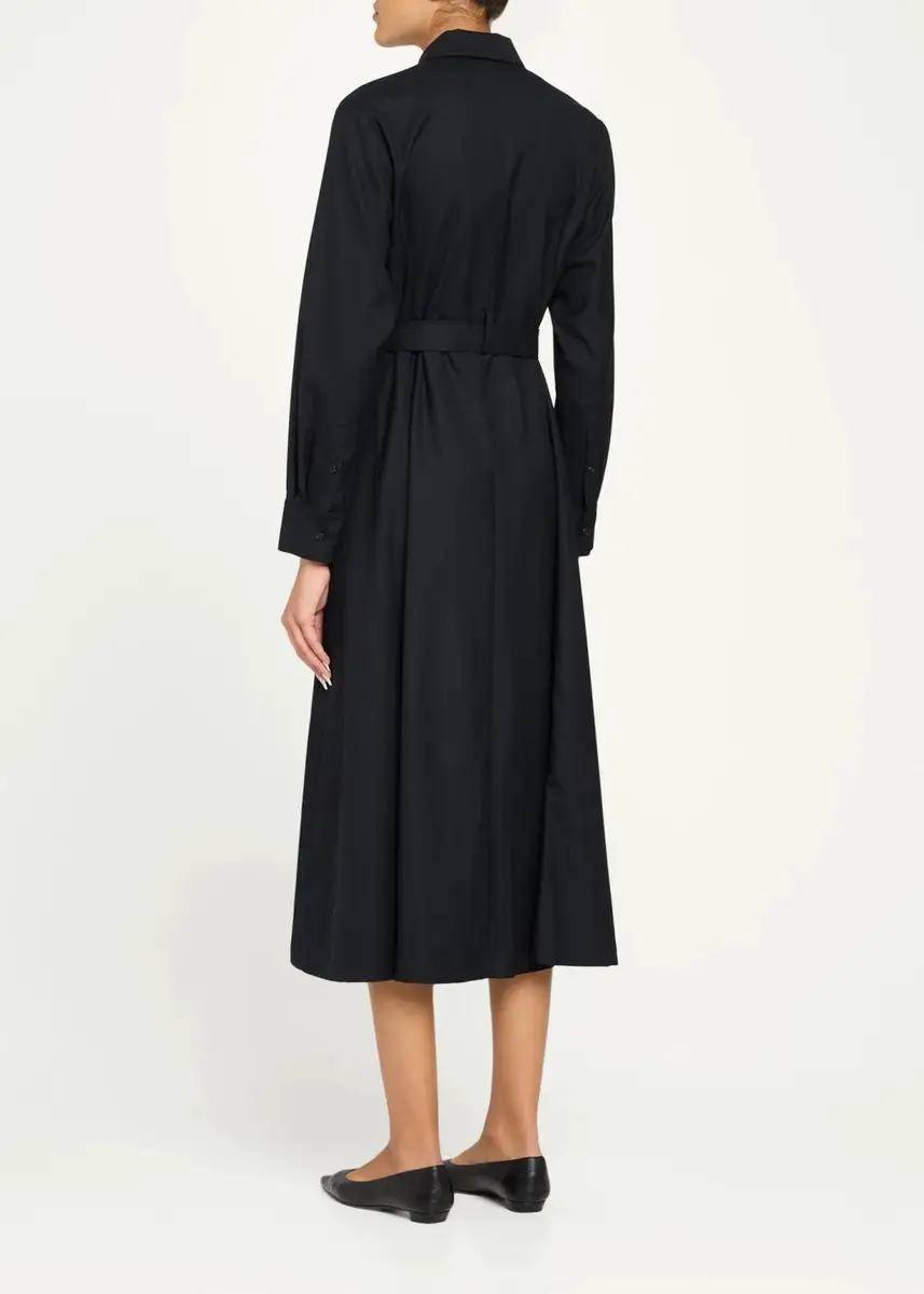 Theory Long-Sleeve Belted Midi Shirtdress | Thumbnail 3 Theory Long-Sleeve Belted Midi Shirtdress | Thumbnail 3
