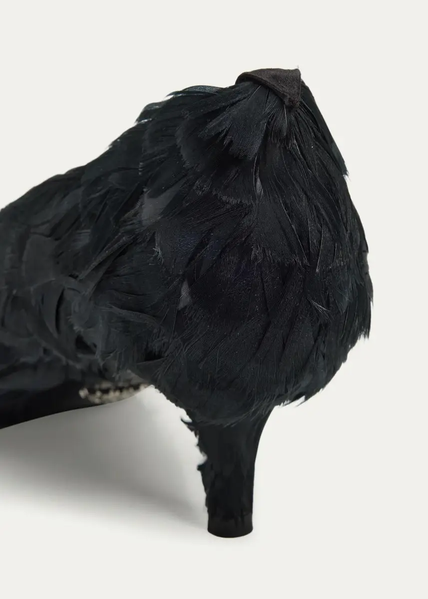 Prada 55mm Feather Lace-Up Pumps | Thumbnail 5