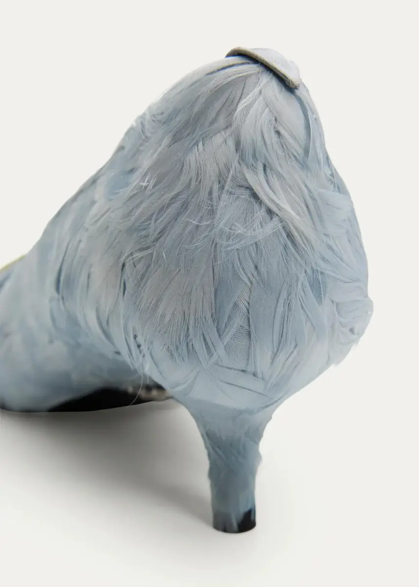 Prada 55mm Feather Lace-Up Pumps | Thumbnail 10