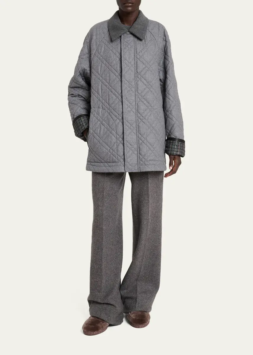 Gabriela Hearst Clarence Quilted Wool-Cashmere Barn Jacket | Thumbnail 2 Gabriela Hearst Clarence Quilted Wool-Cashmere Barn Jacket | Thumbnail 2