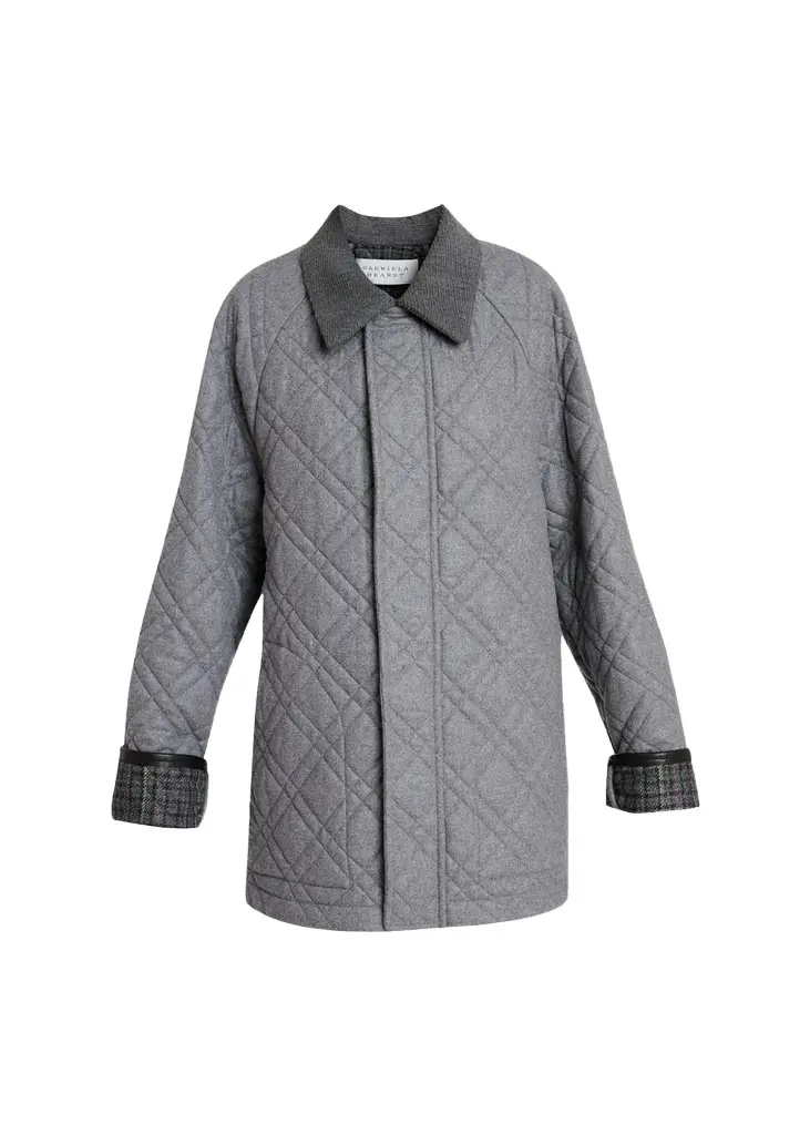 Clarence Quilted Wool-Cashmere Barn Jacket Clarence Quilted Wool-Cashmere Barn Jacket