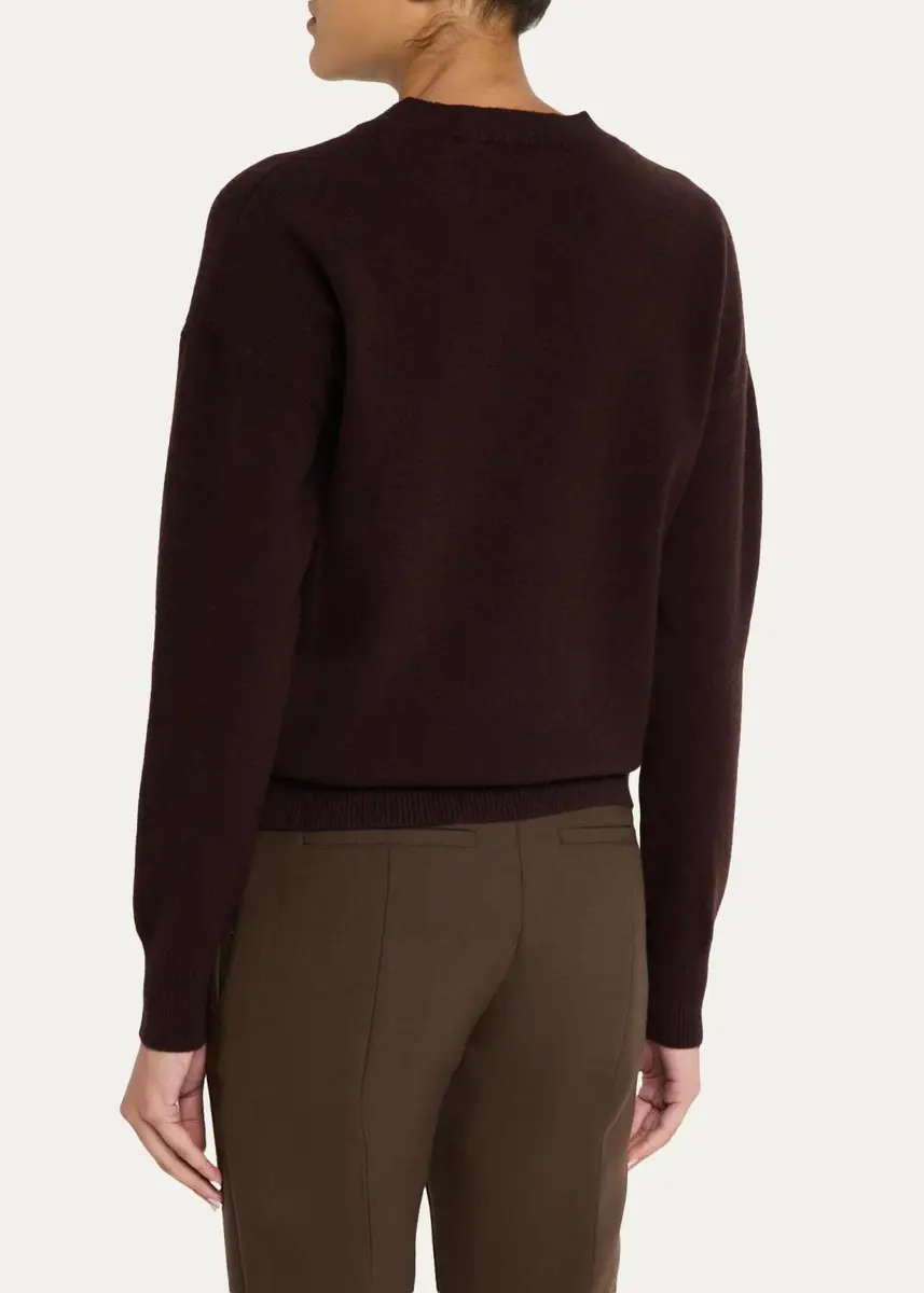Yves Salomon Wool Crewneck Sweater | Thumbnail 3 Yves Salomon Wool Crewneck Sweater | Thumbnail 3