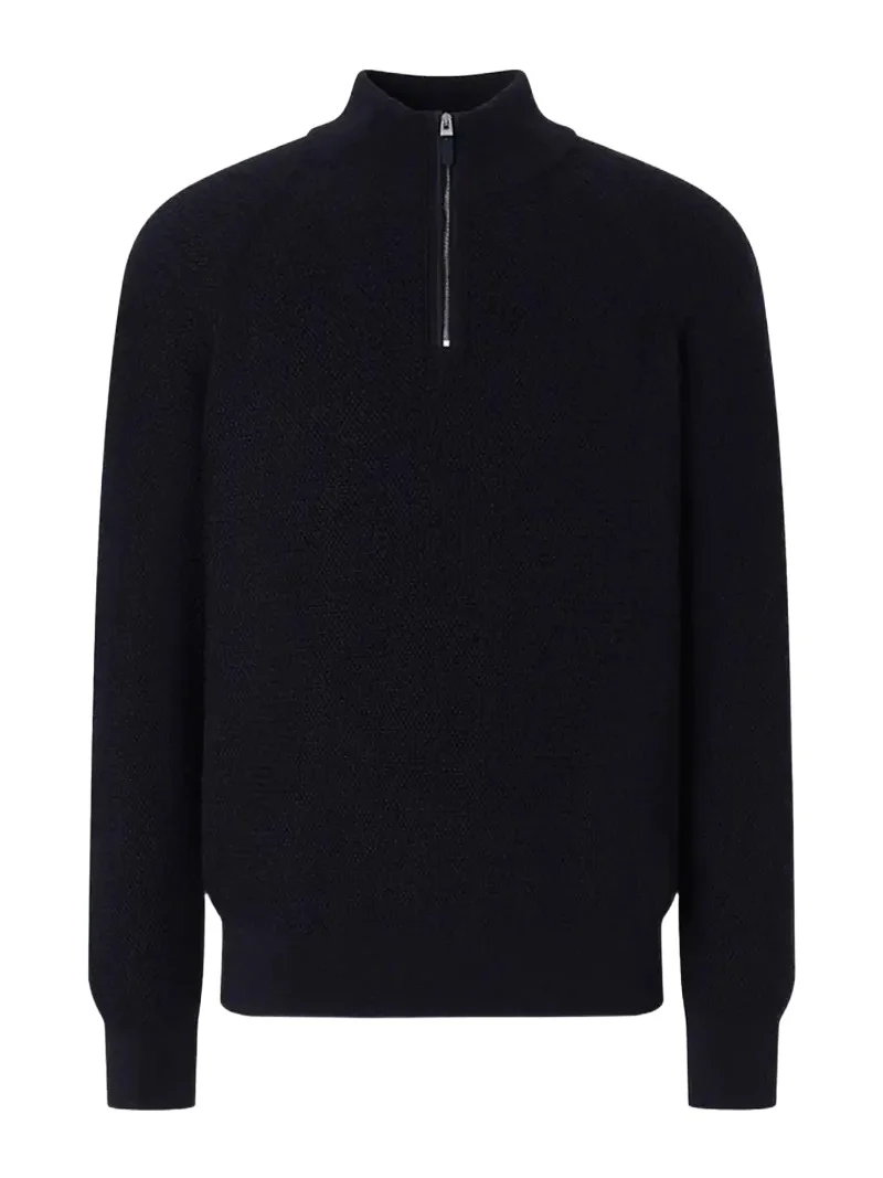Men's Cashmere Texture-Knit Quarter-Zip Sweater Men's Cashmere Texture-Knit Quarter-Zip Sweater