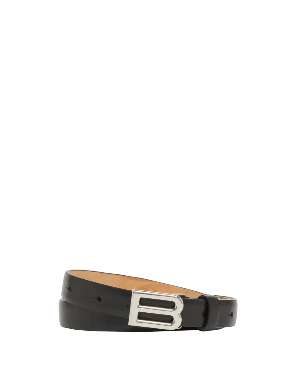 Balenciaga Men's Bolero B-Buckle Leather Belt | Thumbnail 2 Balenciaga Men's Bolero B-Buckle Leather Belt | Thumbnail 2