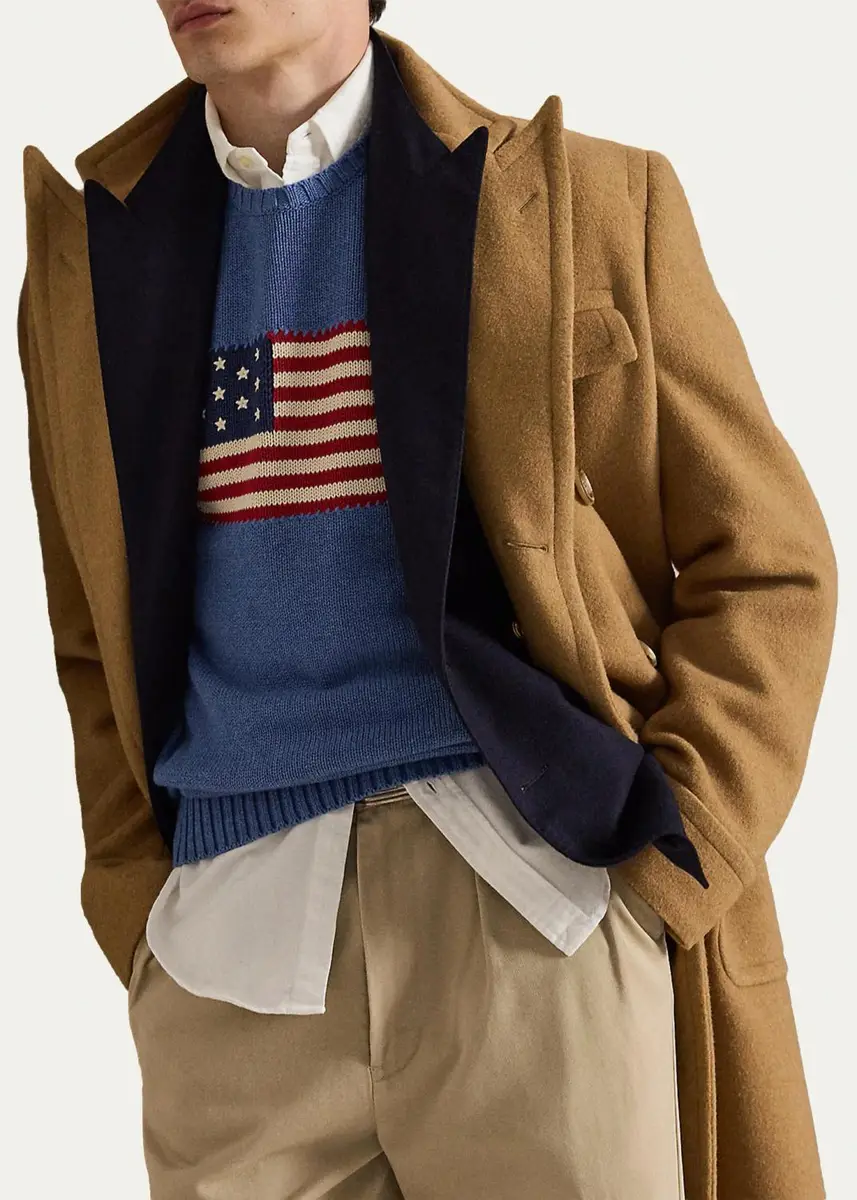 Polo Ralph Lauren Men's The Iconic Flag Sweater | Thumbnail 2