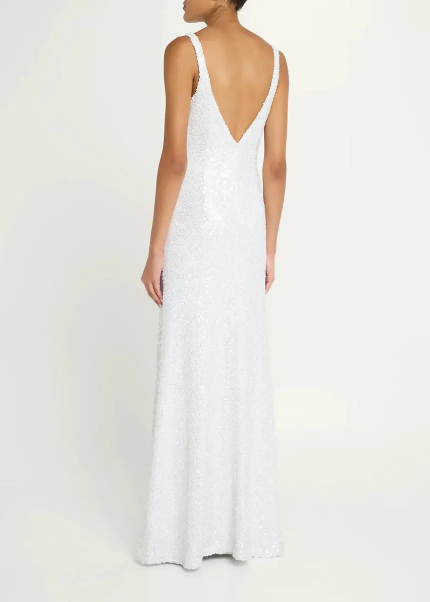 Ramy Brook Sequined Column Gown | Thumbnail 3 Ramy Brook Sequined Column Gown | Thumbnail 3