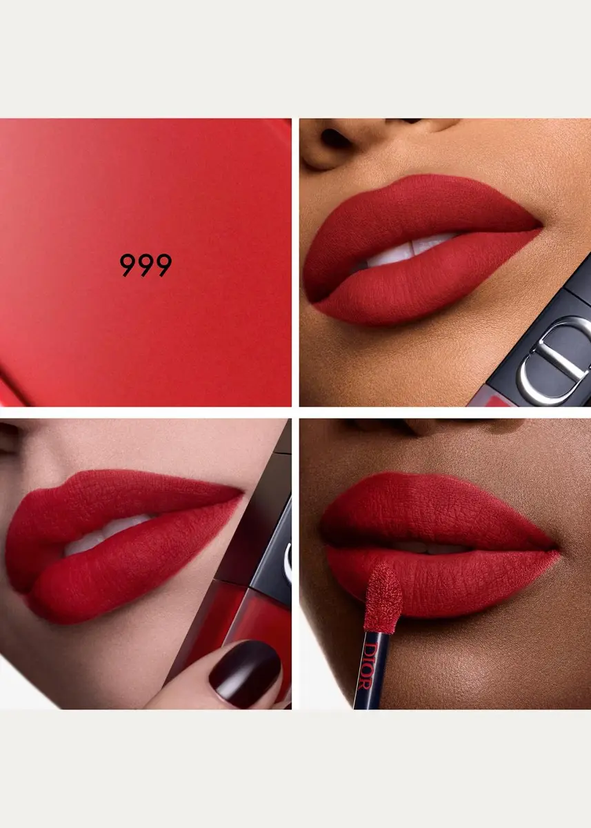 Dior Rouge On Stage Ink Blur Matte Liquid Lipstick, 999 Red | Thumbnail 4