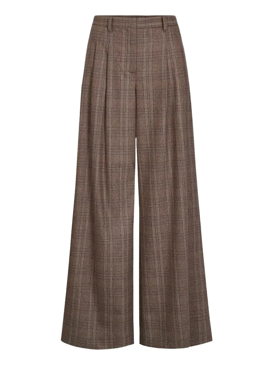 Avery Plaid Wool-Blend Pants Avery Plaid Wool-Blend Pants
