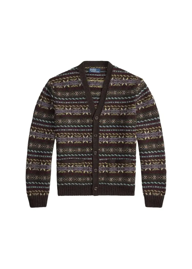 Polo Ralph Lauren Men's Fair Isle-Style Wool Cardigan