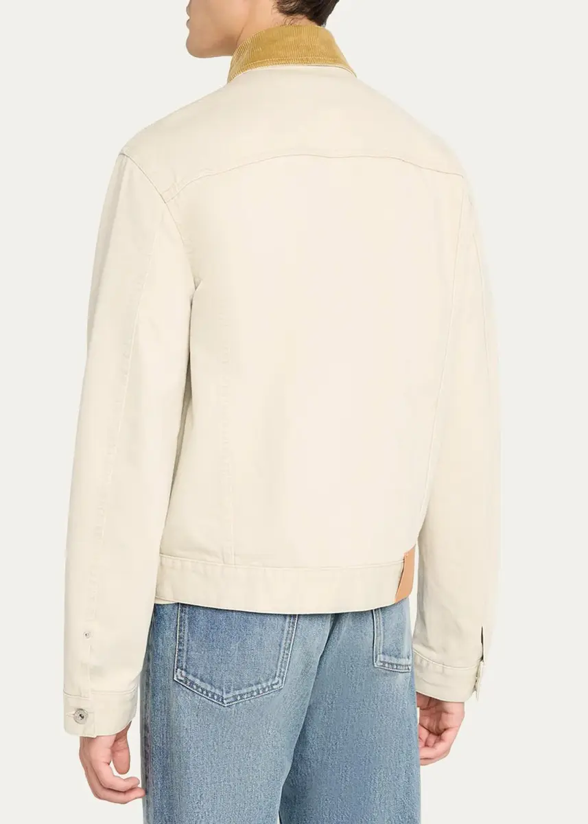 JW Anderson Men's Twill Cotton Jacket | Thumbnail 3 JW Anderson Men's Twill Cotton Jacket | Thumbnail 3