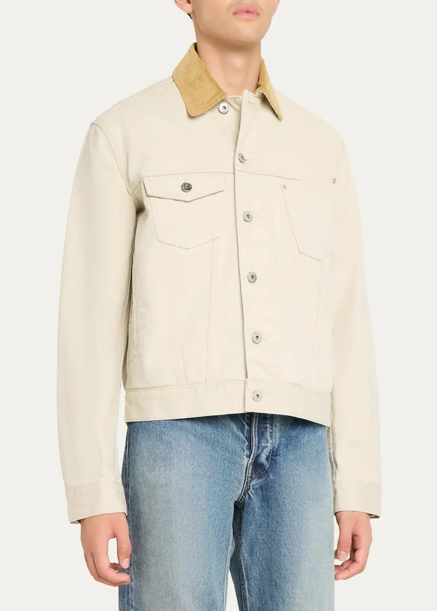 JW Anderson Men's Twill Cotton Jacket | Thumbnail 4 JW Anderson Men's Twill Cotton Jacket | Thumbnail 4