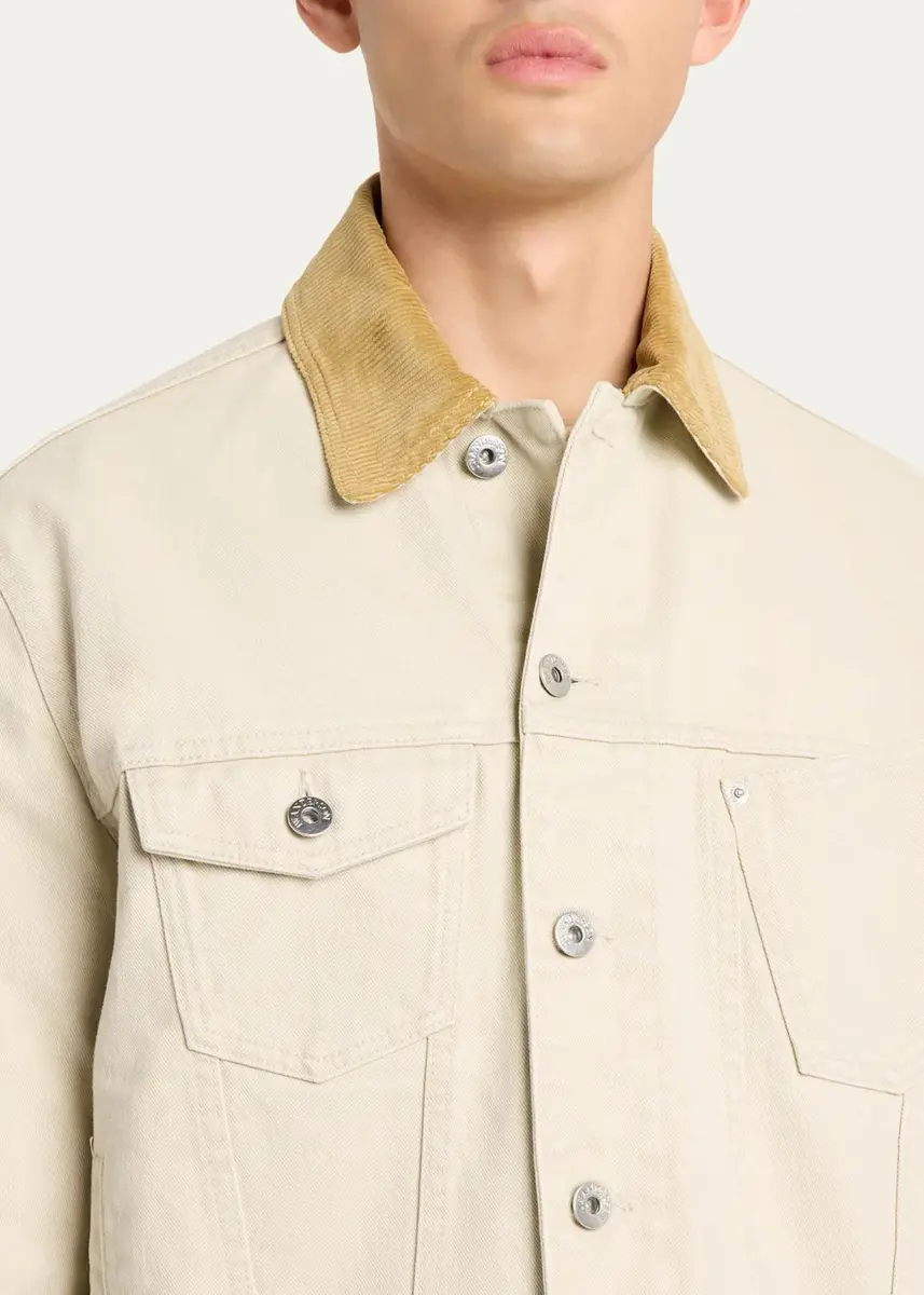 JW Anderson Men's Twill Cotton Jacket | Thumbnail 5 JW Anderson Men's Twill Cotton Jacket | Thumbnail 5