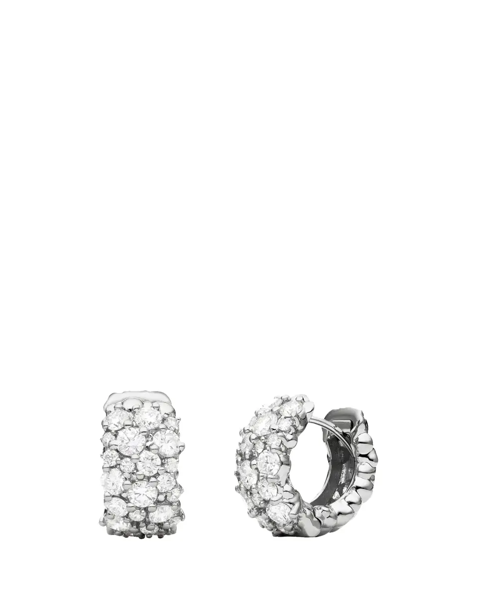 Paul Morelli Large White Diamond Confetti Hoop Earrings | Thumbnail 2 Paul Morelli Large White Diamond Confetti Hoop Earrings | Thumbnail 2